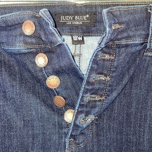 Judy Blue Elodie High Rise Button-fly Skinny Jeans 18W